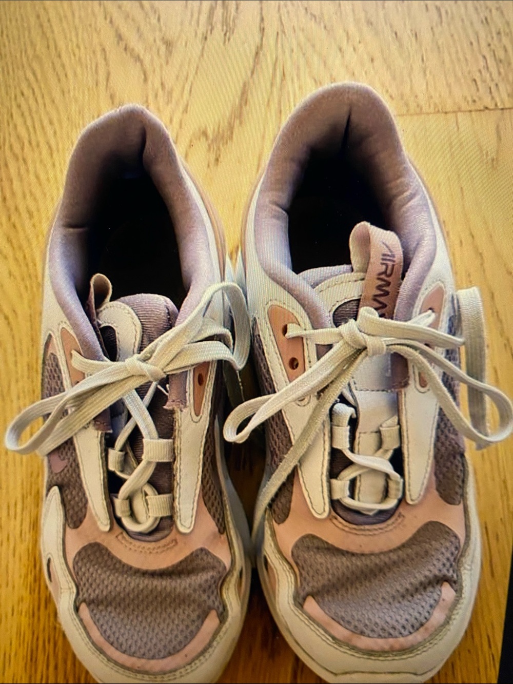 Nike Kids Pink and Gray Lace-Up Sneakers